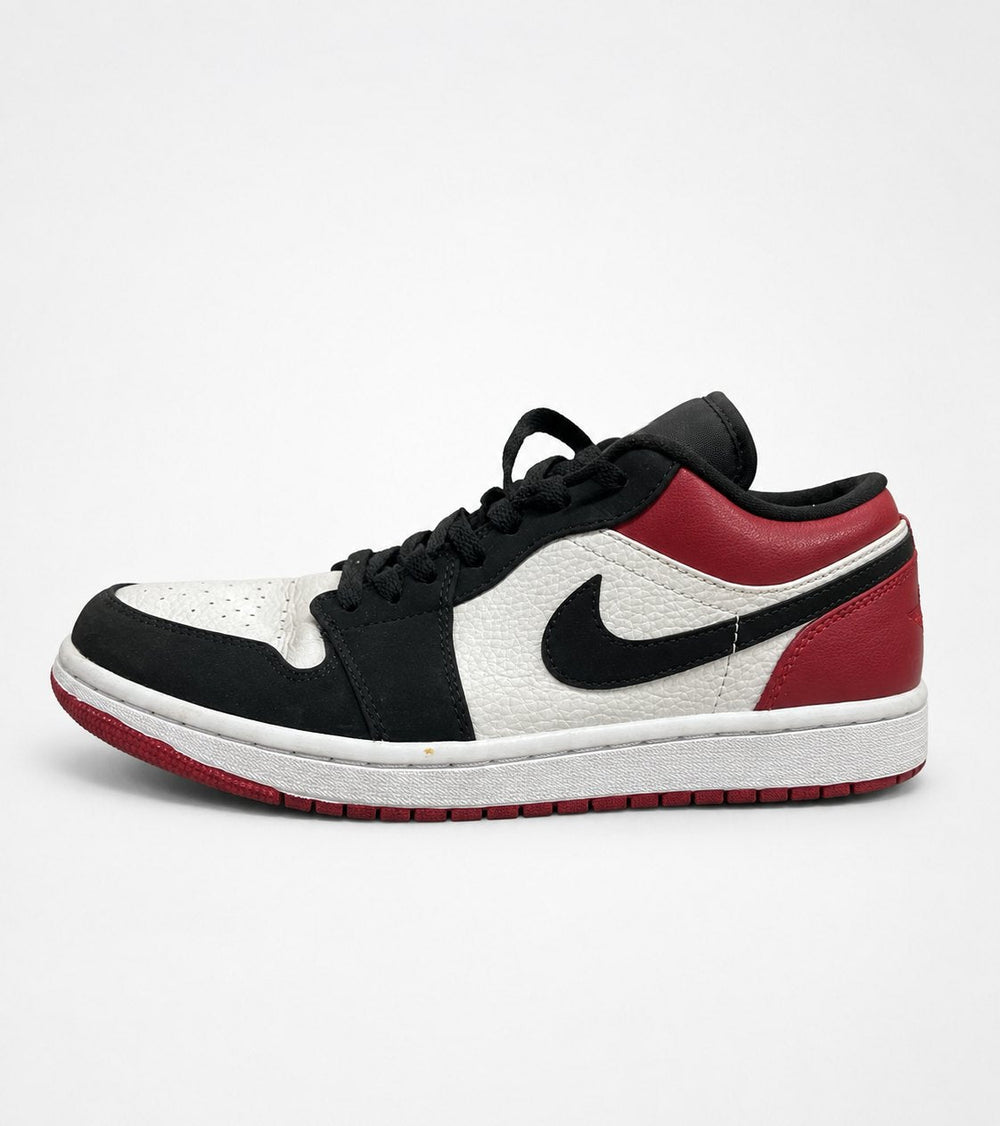 Nike Air Jordan 1 Low Black Toe, White / Black / Gym Red