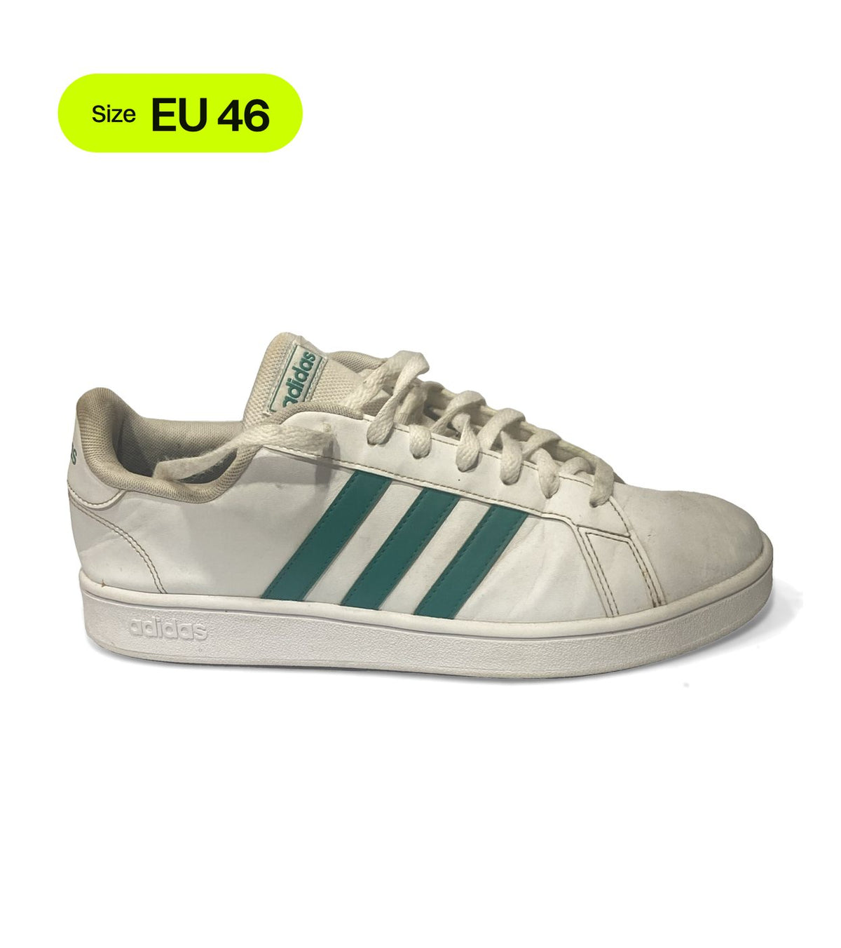 adidas Grand Court Base Active Green - EU 46