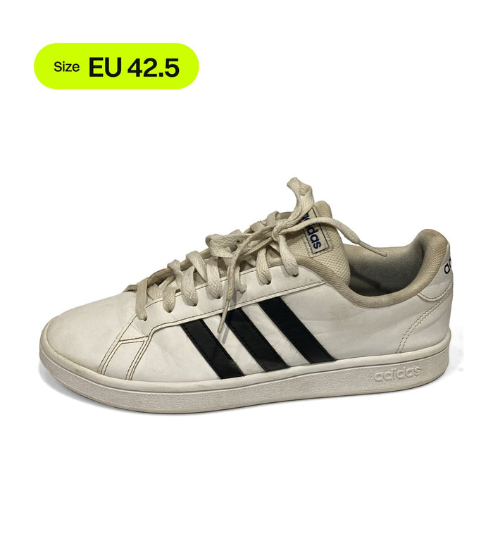adidas Grand Court Base, Cloud White / Core Black / Dark Blue, Excellent condition