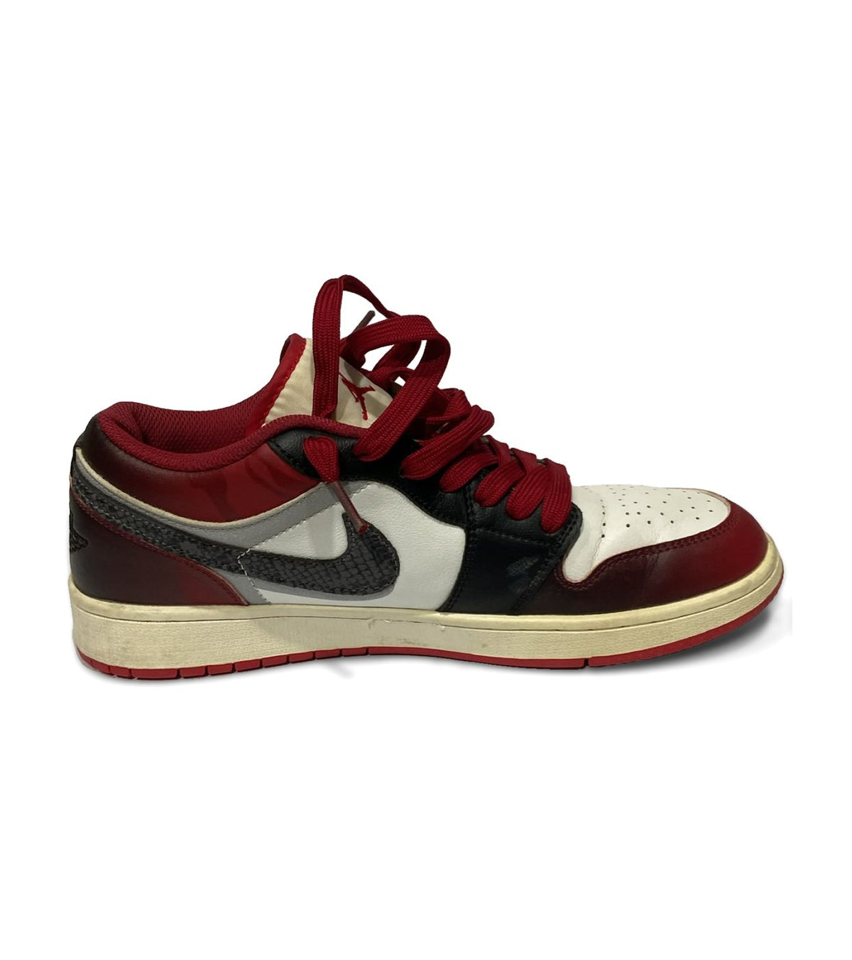 Nike Air Jordan 1 Low White Black Red - EU 42