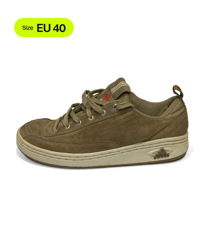 Vintage adidas Suede Trainer, Khaki / Orange / Red, Excellent condition